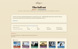 The public coaster directory: every card in the set, browsable by page.