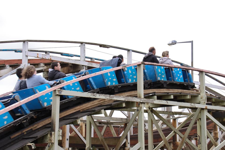Blue Flyer — Junior wooden coaster (formerly Zipper Dipper), Blackpool Pleasure Beach