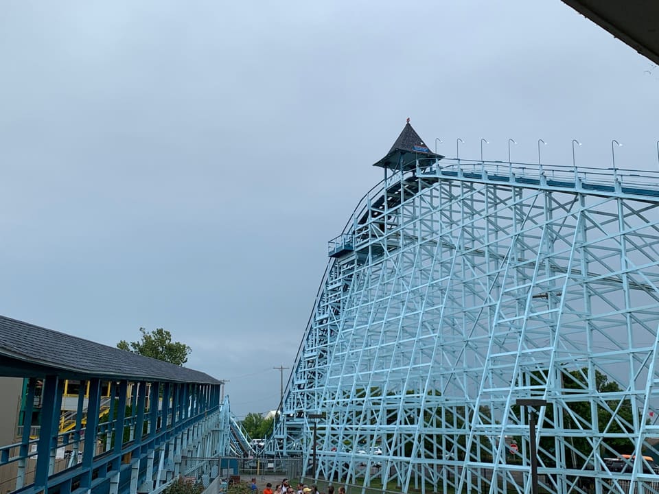 Blue Streak — John Allen out-and-back, Cedar Point