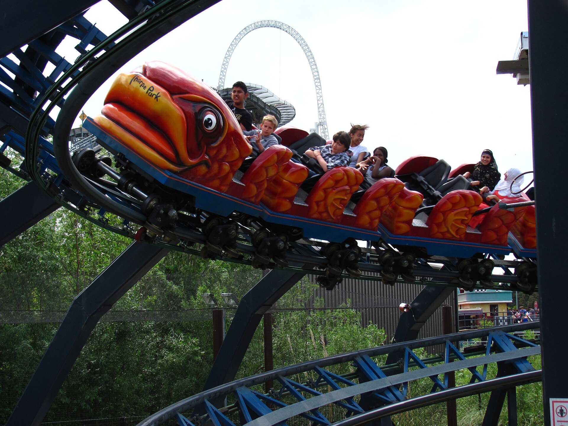 Flying Fish — Powered coaster (opened 1983 as Space Station Zero, reinstalled 2007), Thorpe Park