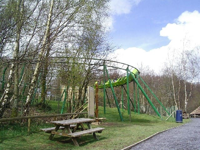 Green Dragon — People-powered coaster (funicular lift), GreenWood Family Park