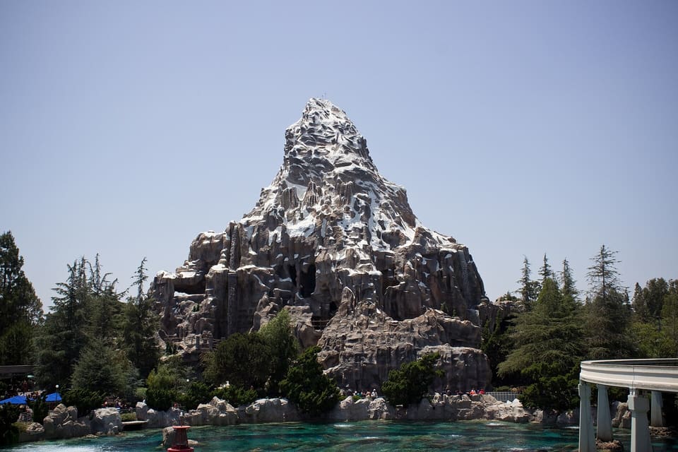 Matterhorn Bobsleds — Custom tubular-steel bobsled coaster, Disneyland