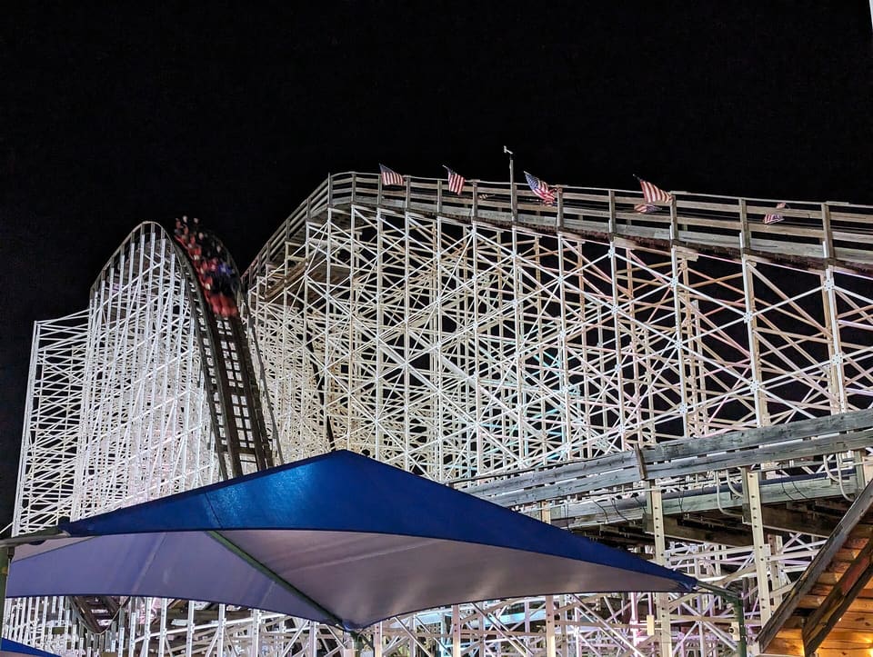 Mine Blower — Wooden Coaster, Fun Spot America Kissimmee