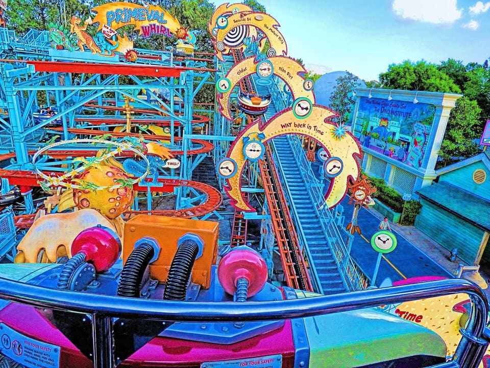 Primeval Whirl — Wild Mouse coaster, Animal Kingdom