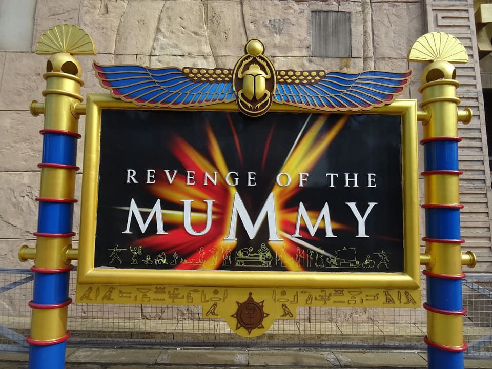 Revenge of the Mummy — Custom indoor launch coaster, Universal Studios Singapore