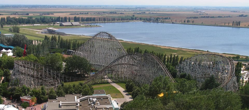 Sierra Tonante — Wooden coaster, Mirabilandia