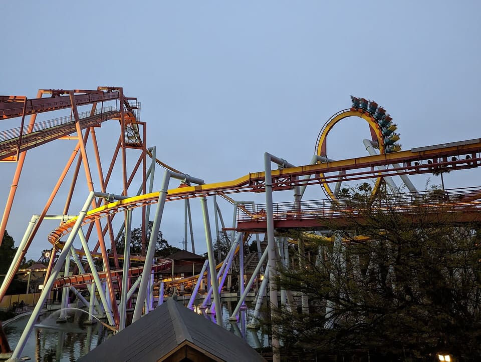 Silver Bullet — Inverted Coaster, Knott's Berry Farm