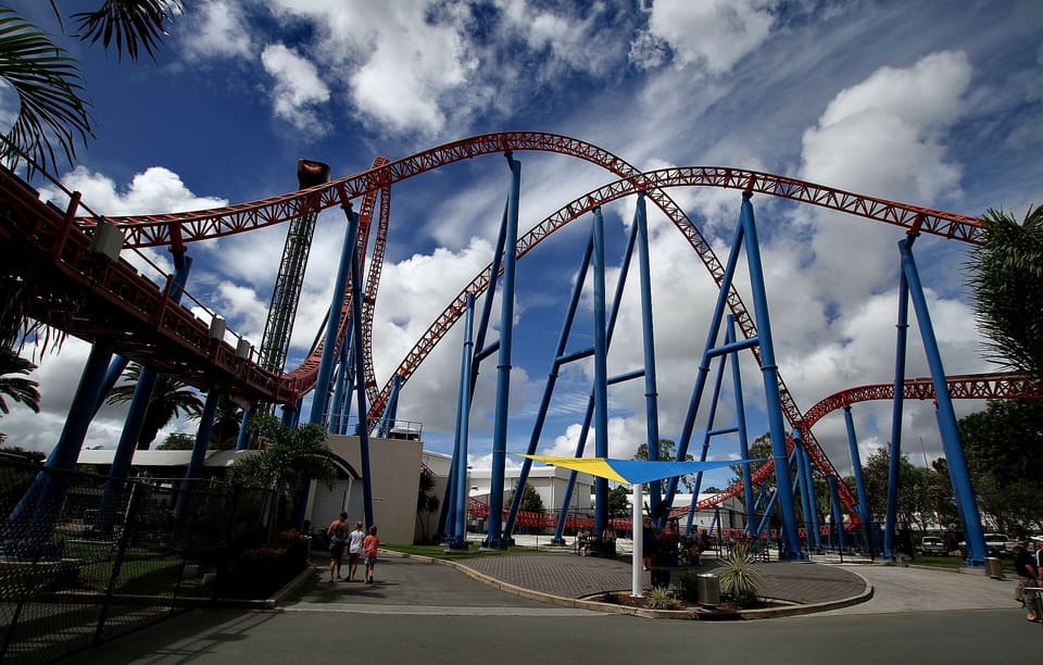 Superman Escape — Accelerator Coaster, Warner Bros. Movie World
