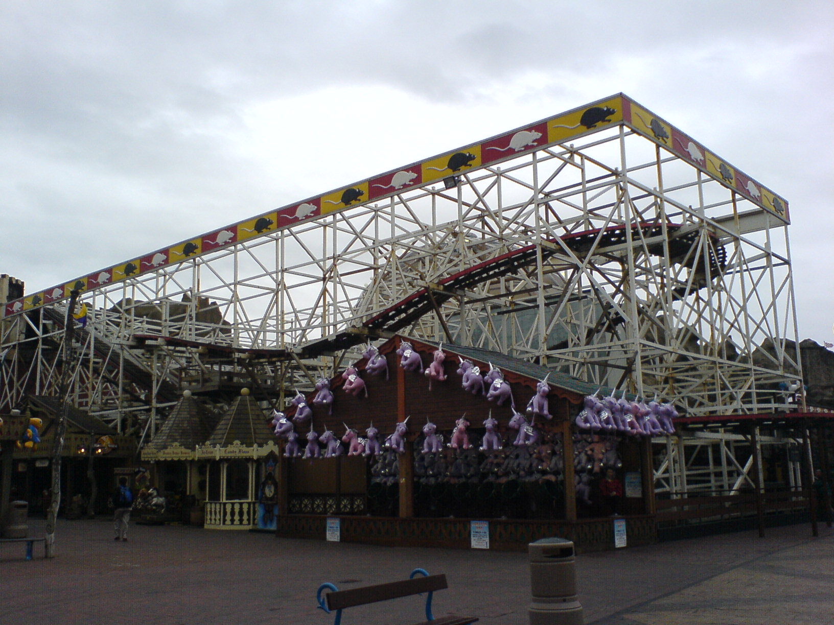 Wild Mouse — Wooden wild mouse, Blackpool Pleasure Beach