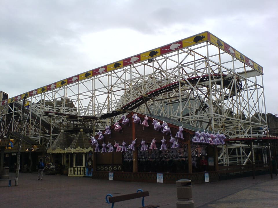 Wild Mouse — Wooden wild mouse, Blackpool Pleasure Beach