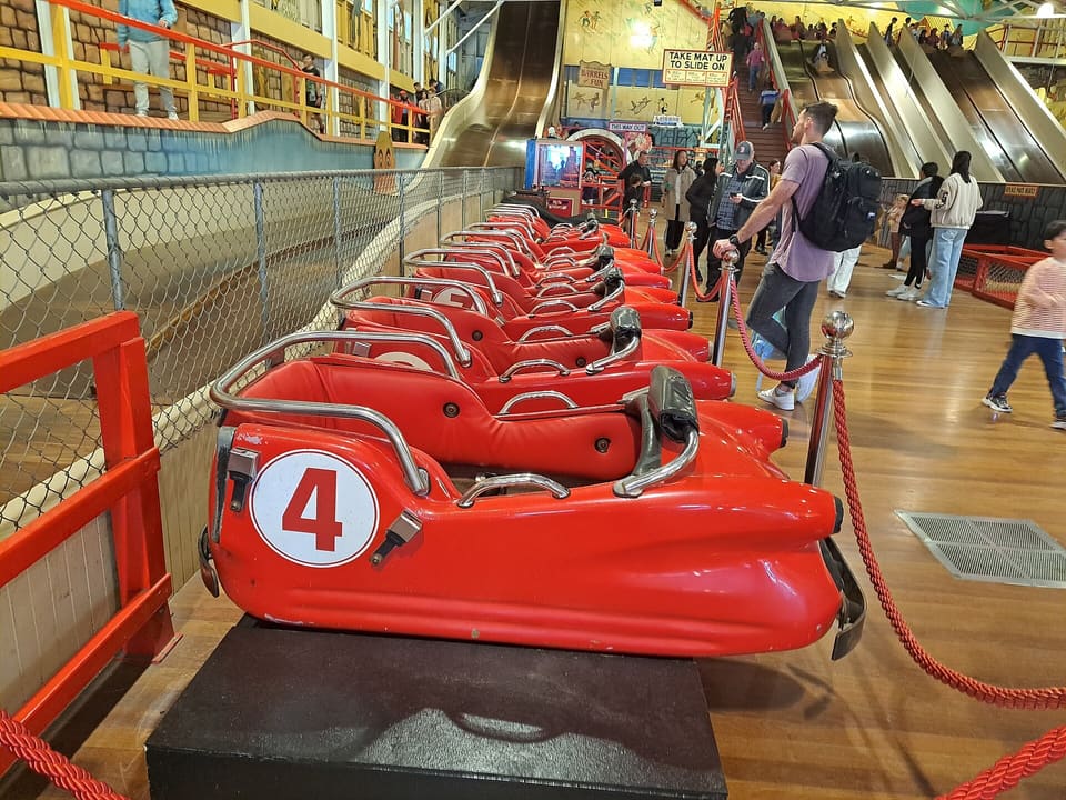Wild Mouse — Wooden Wild Mouse, Luna Park Sydney