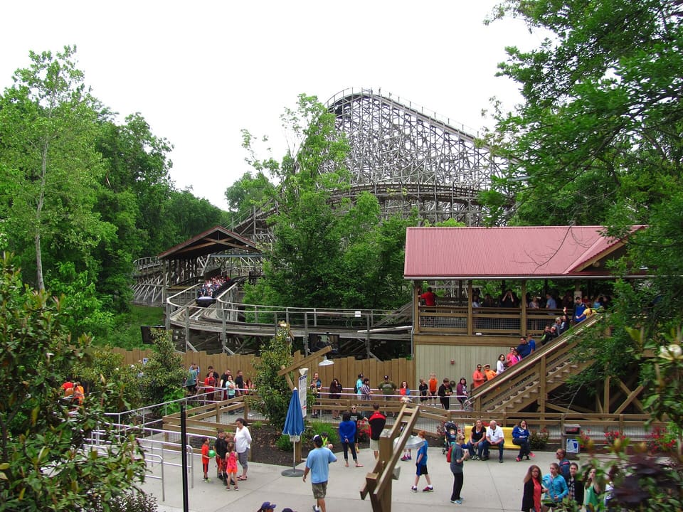 Wooden Roller Coaster — Twister, Playland